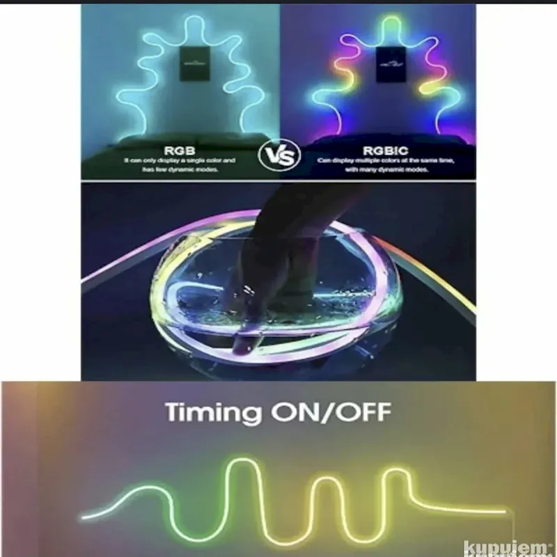 Led neon rgb 5m traka/neon led traka - Slika 3