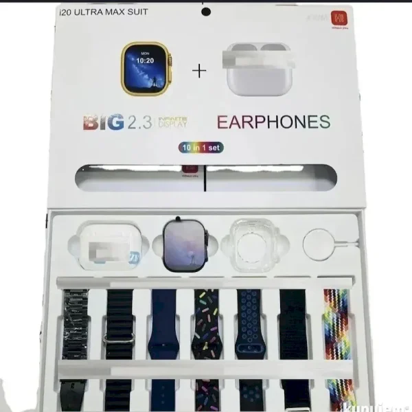 Pametni sat 10u1 smart watch airpods slusalice set