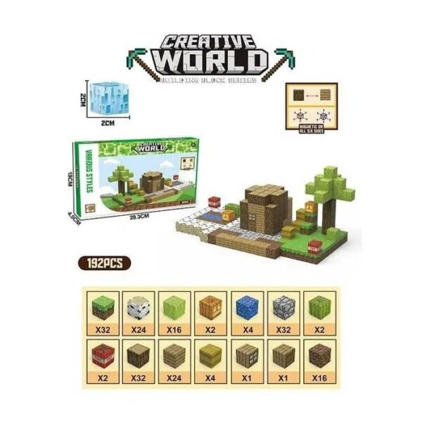 Minecraft magnetne kocke – Set od 192 delova
