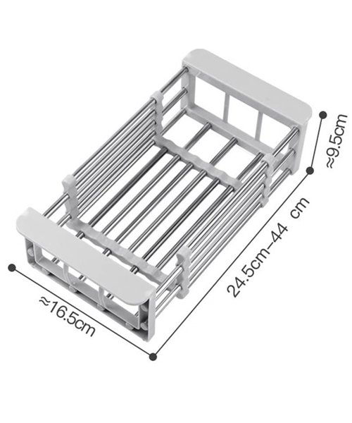 Oceđivač posuđa za sudoperu – Podesiva sušilica za sudove - Slika 5